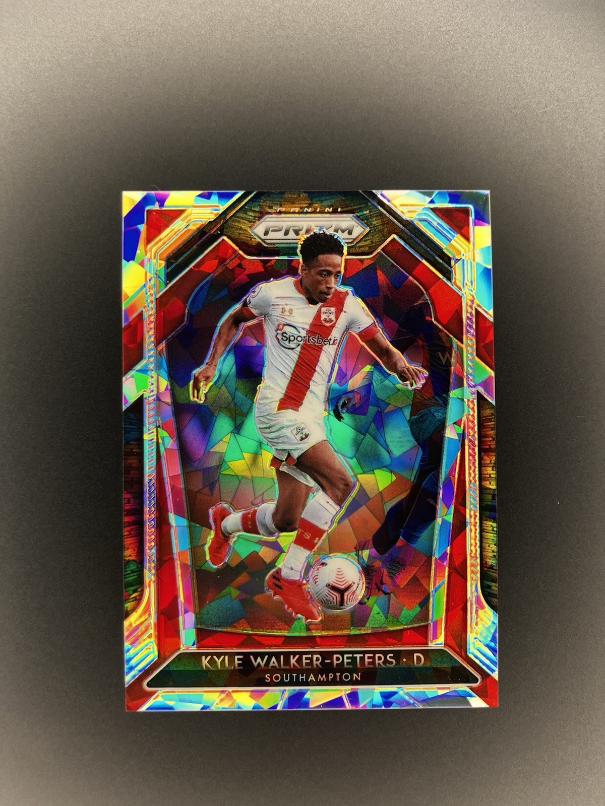 📸 2020 Prizm Kyle Walker-Peters Red Mojo Cracked Ice /23 🔥 SSP Southampton for sale on Ebay