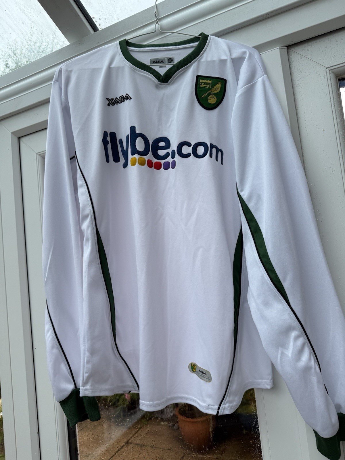 Norwich City Football Club Third Shirt Xara - Size Large, Long Sleeves. 2007/08 for sale on Ebay