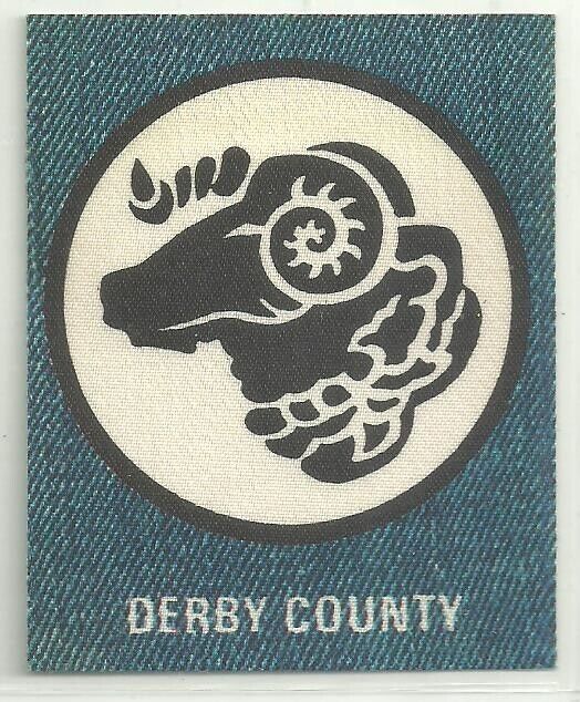 DERBY COUNTY - Panini [Jeans Background] 1977 Club Crest for sale on Ebay