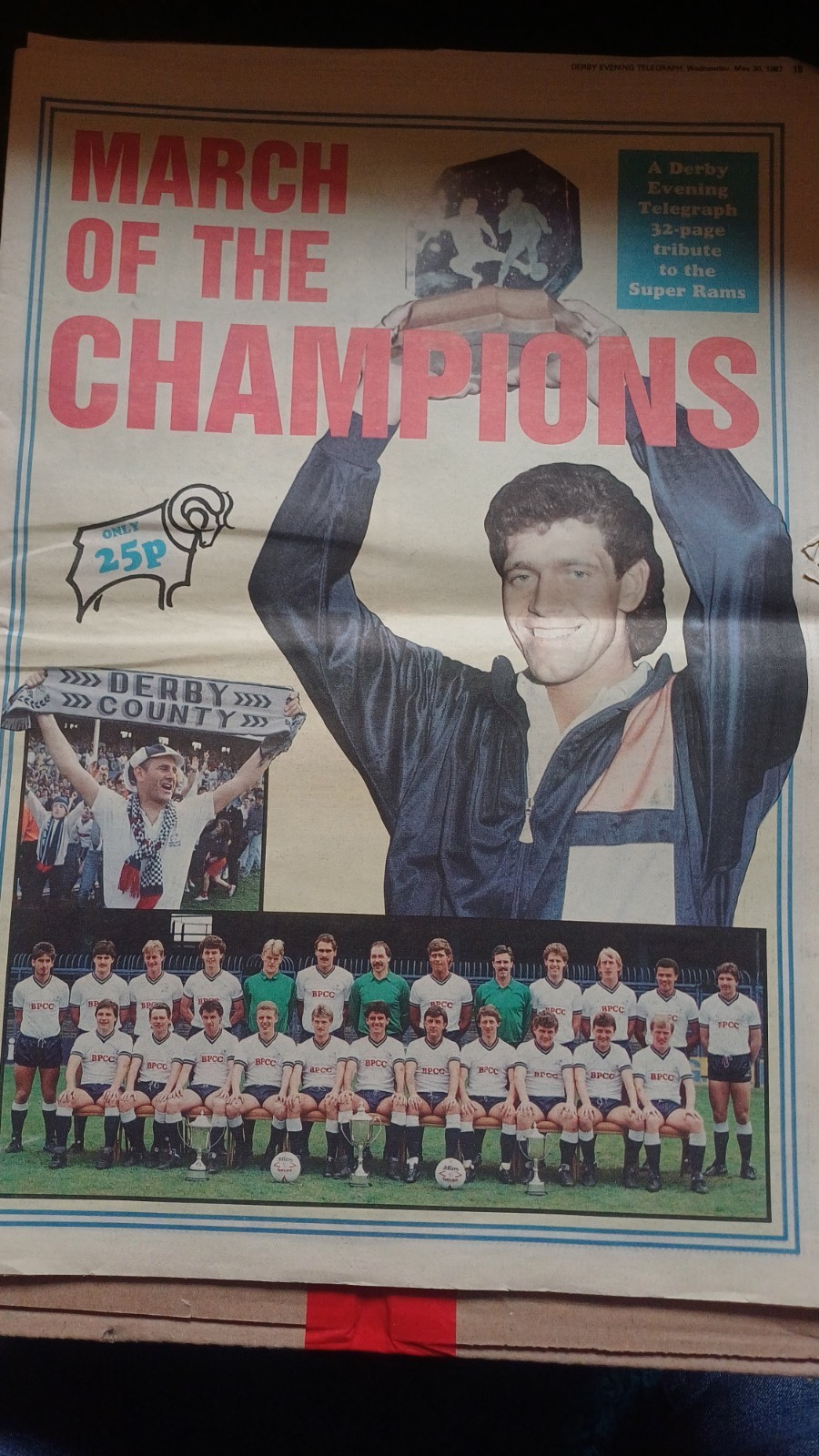 Derby County 1986 & 1987 Promotion Souvenir Newspapers for sale on Ebay