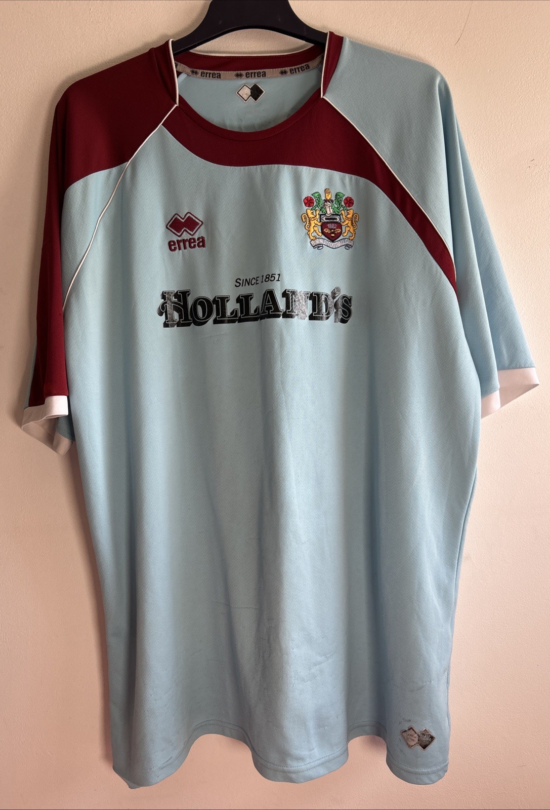 Burnley FC 2008-2009 Away Football Shirt Errea - Size XXXL for sale on Ebay