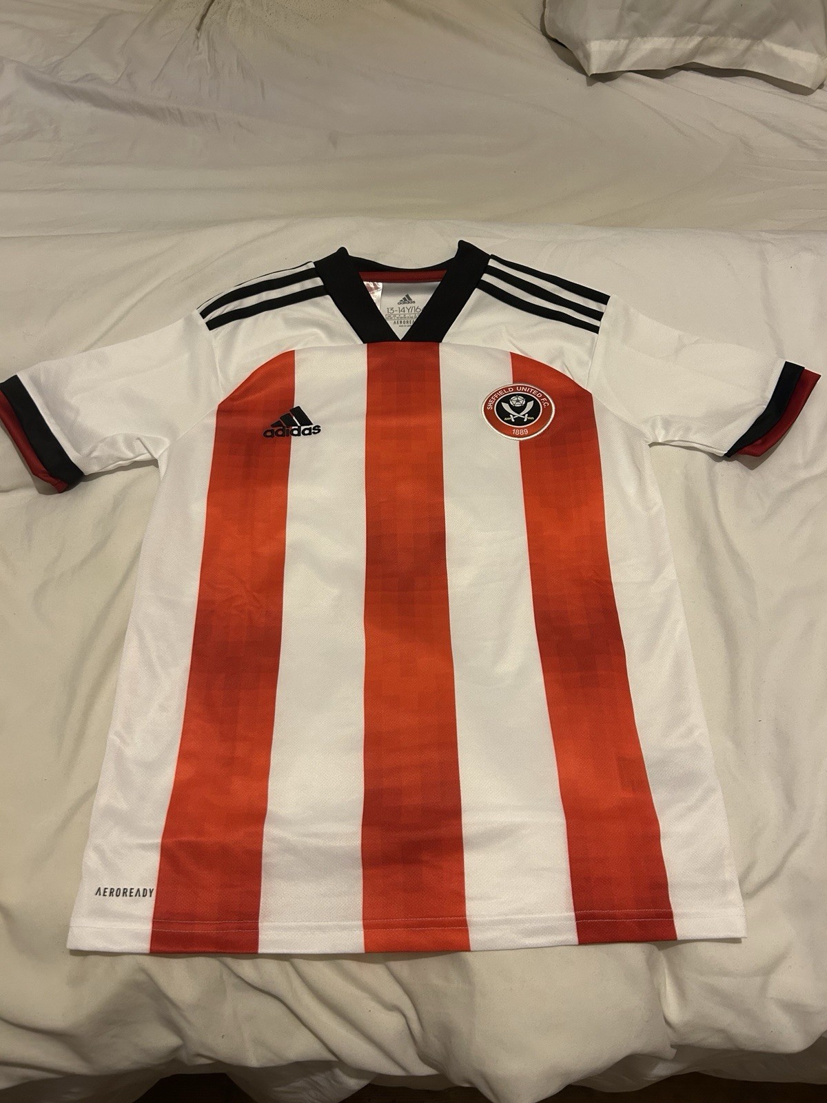 Sheffield United FC Adidas Home Shirt 2020/21 -  Child’s 13/14. Rarely worn.  for sale on Ebay