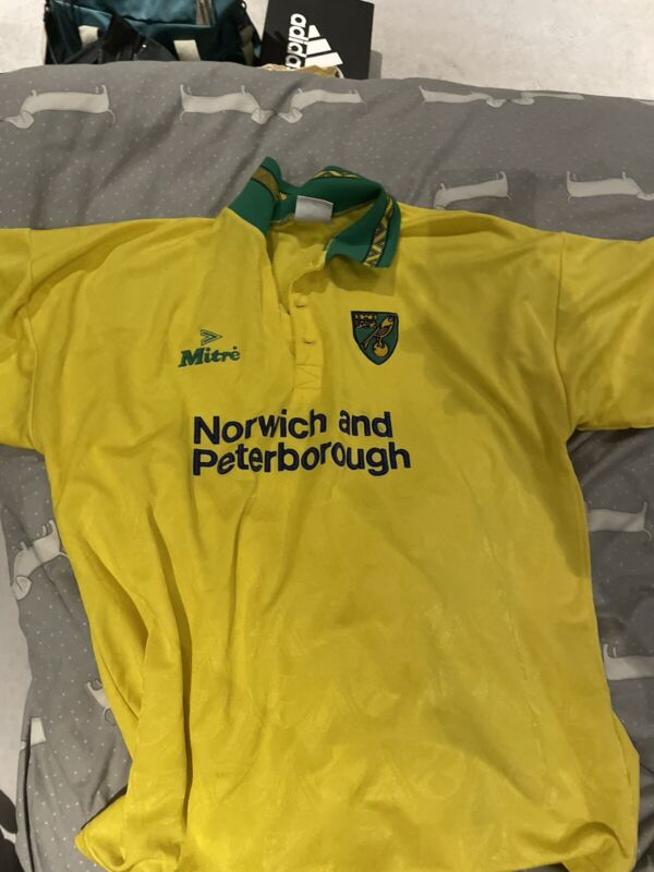 norwich city football shirt xl. Mitre  Norwich And Peterborough.   for sale on Ebay