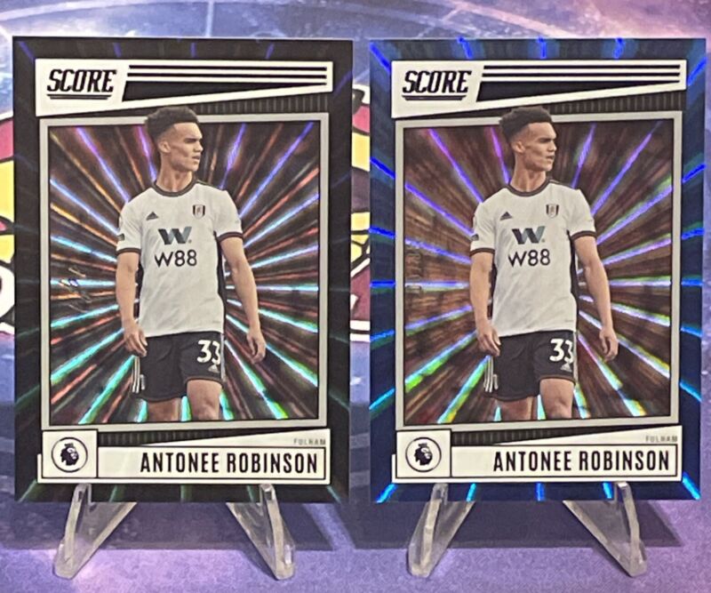 2022-23 Panini Score Antonee Robinson 1 of 1 Black Laser Fulham 1/1 Blue /60 USA for sale on Ebay