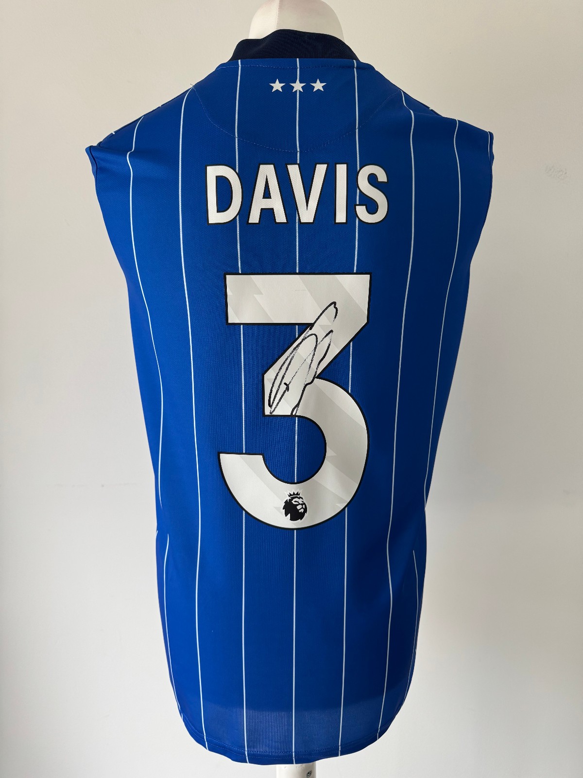 Signed LEIF DAVIS Shirt - Ipswich Town FC -PROOF/COA- Wales for sale on Ebay