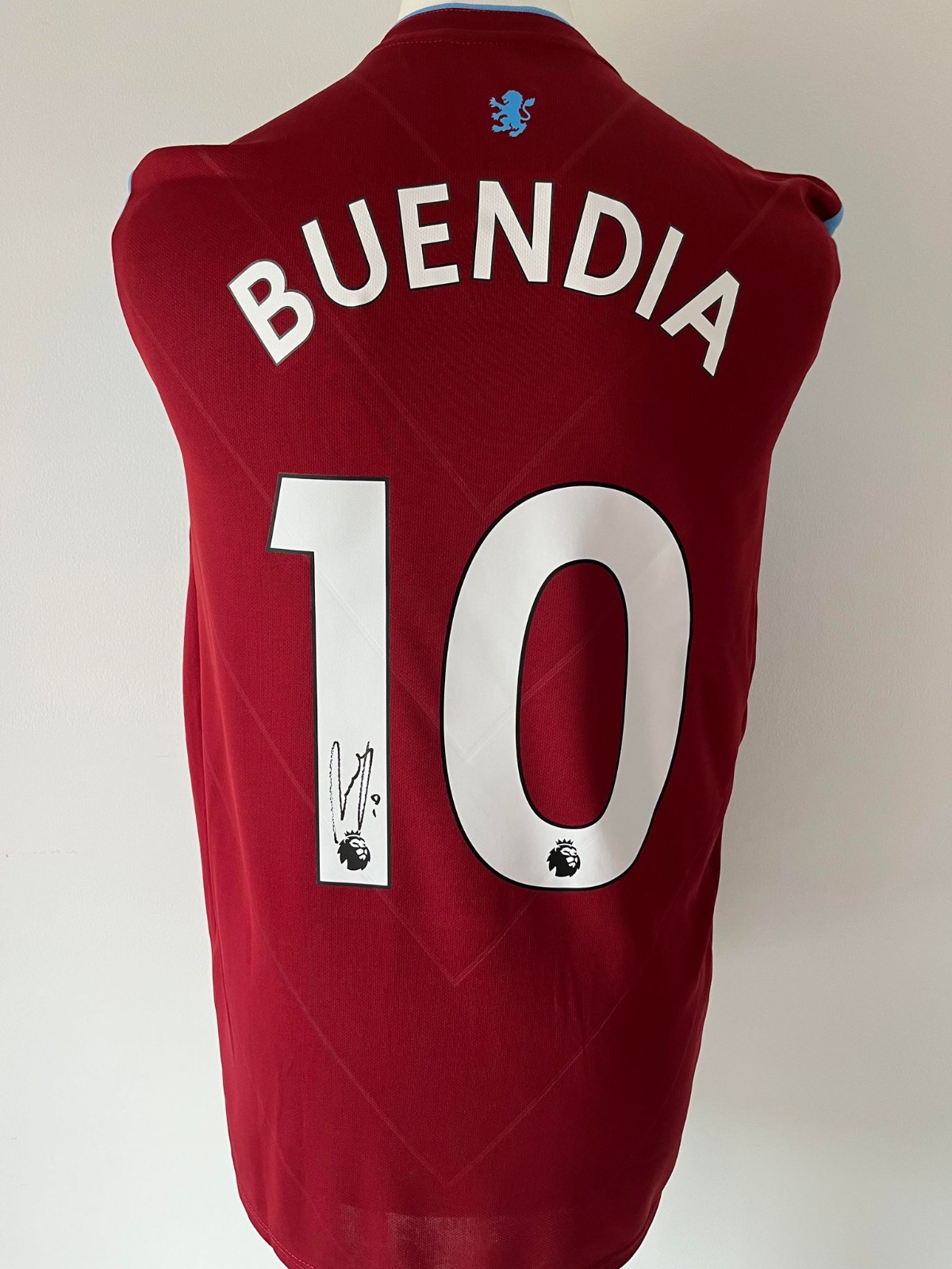 Signed EMI BUENDIA Shirt - Aston Villa -PROOF/COA- Argentina for sale on Ebay