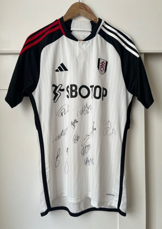 Signed Fulham FC 23/24 Adidas Home Shirt - Large,  with tags for sale on Ebay