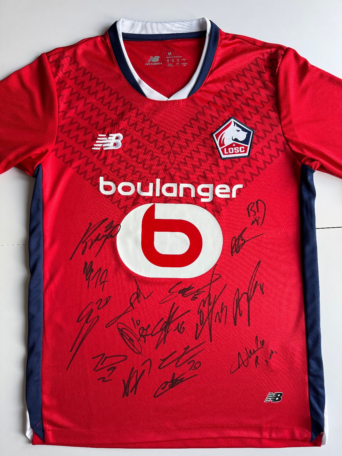 Signed LILLE OSC Shirt by 16 - PROOF/COA - Mbappe David Chevalier Cabella for sale on Ebay