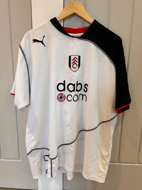 Fulham FC Home Shirt 03/04 Dabs Classic - Saha - XL for sale on Ebay