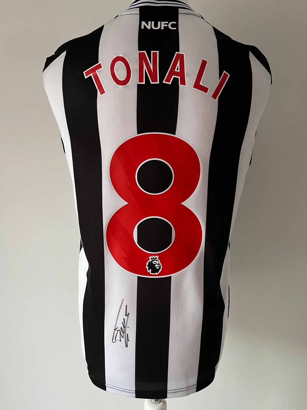 Signed SANDRO TONALI Shirt - Newcastle United -PROOF/COA- Italy AC Milan for sale on Ebay