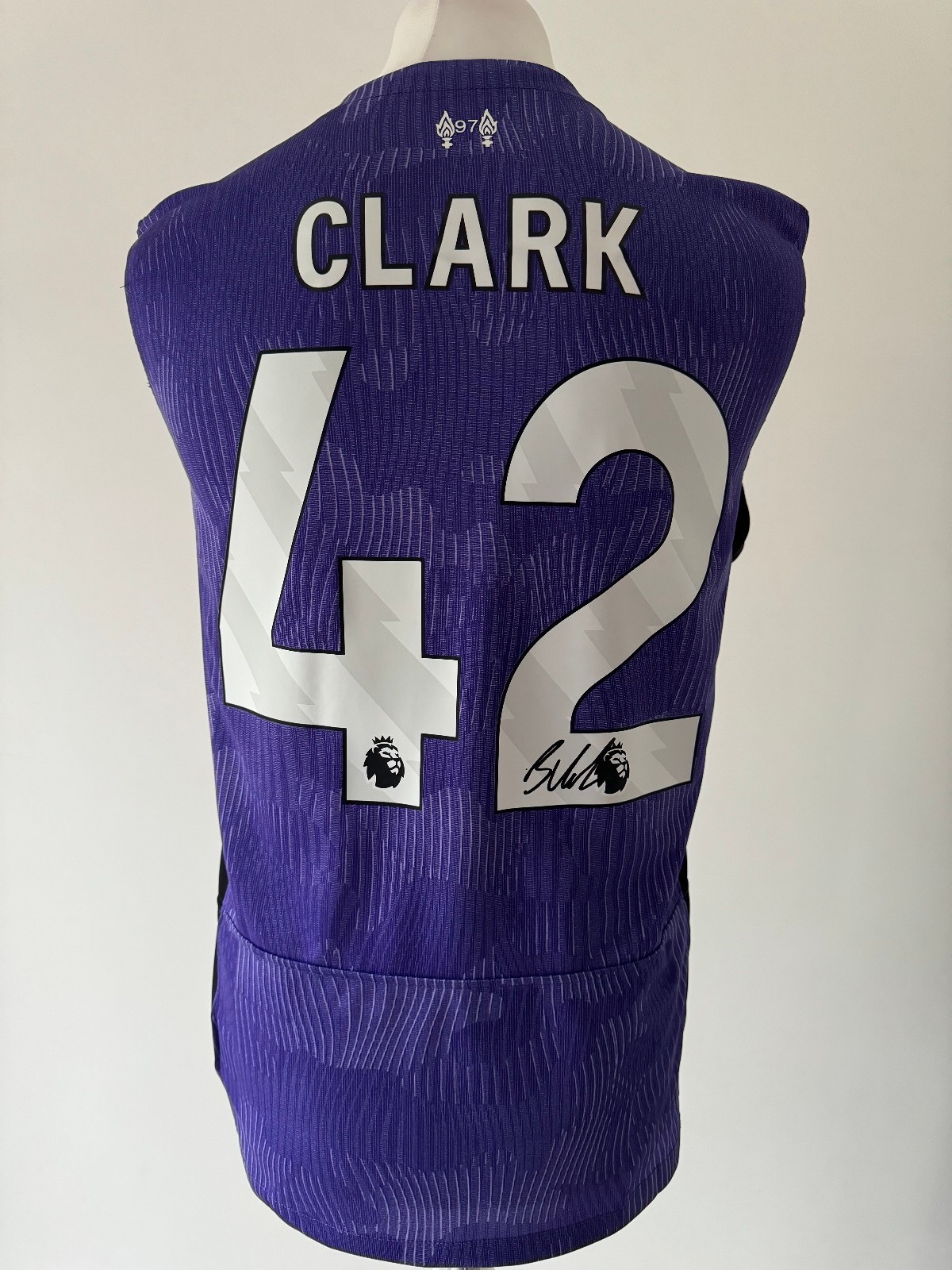 Signed BOBBY CLARK Shirt - Liverpool -COA- Newcastle RB Salzburg for sale on Ebay