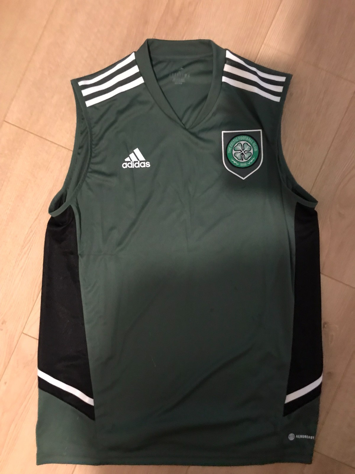 Adidas Glasgow Celtic jersey sleeveless shirt tank LARGE (New without tags) for sale on Ebay