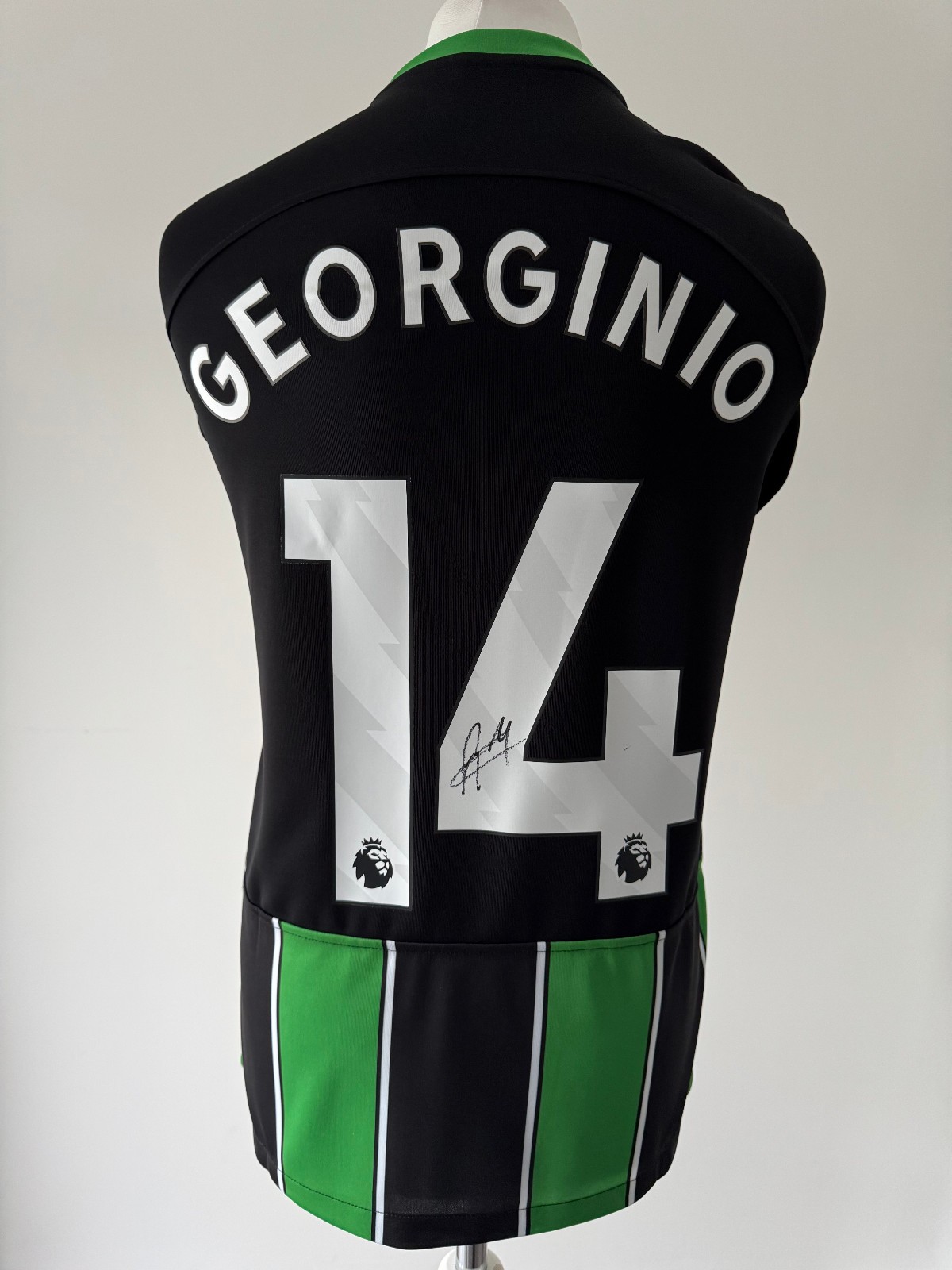 Signed GEORGINO RUTTER Shirt- Brighton & Hove Albion -PROOF/COA- Holland Leeds for sale on Ebay