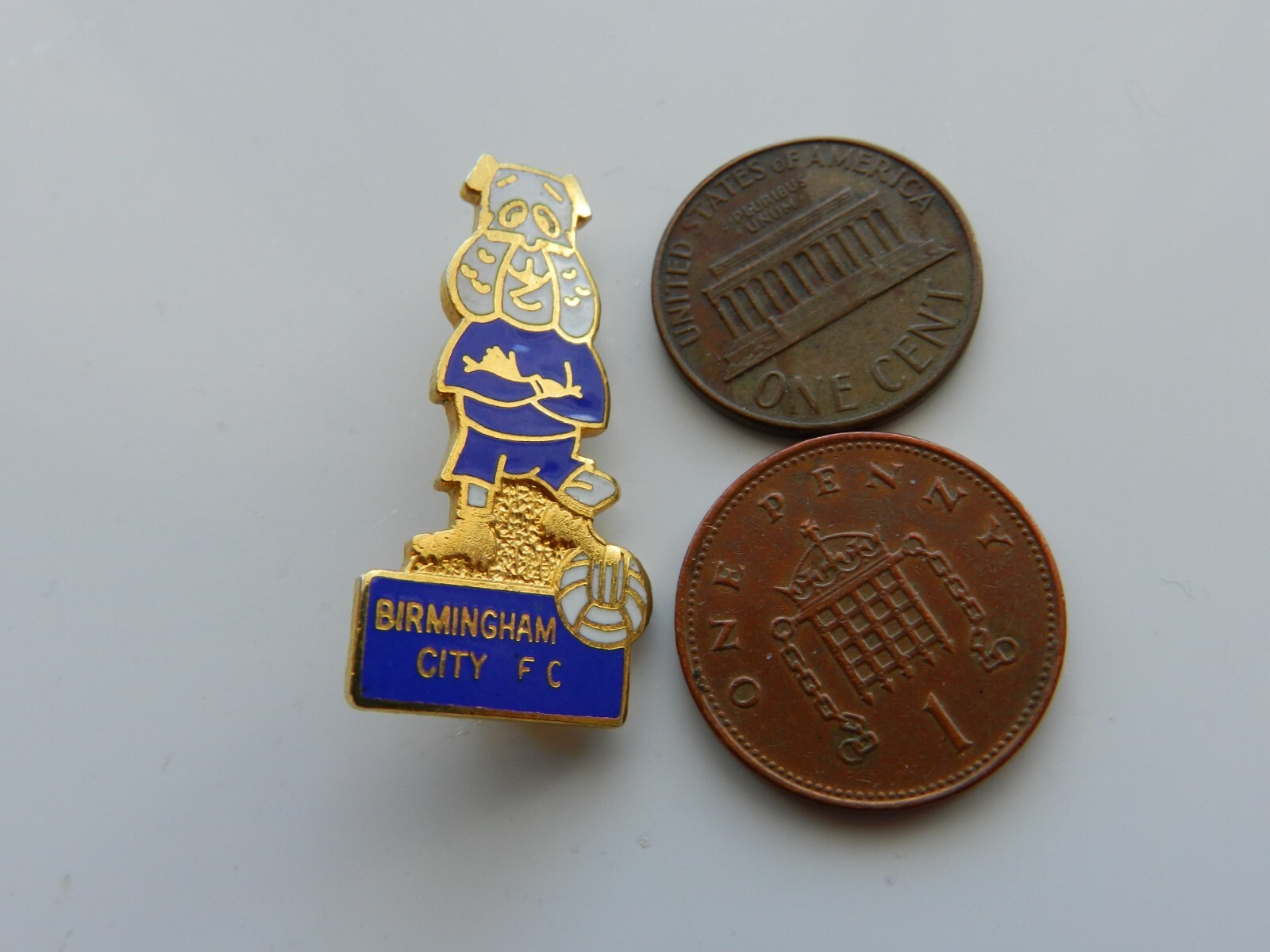 A VINTAGE ENAMEL FOOTBALL BADGE, BIRMINGHAM CITY FOOTBALL CLUB. for sale on Ebay