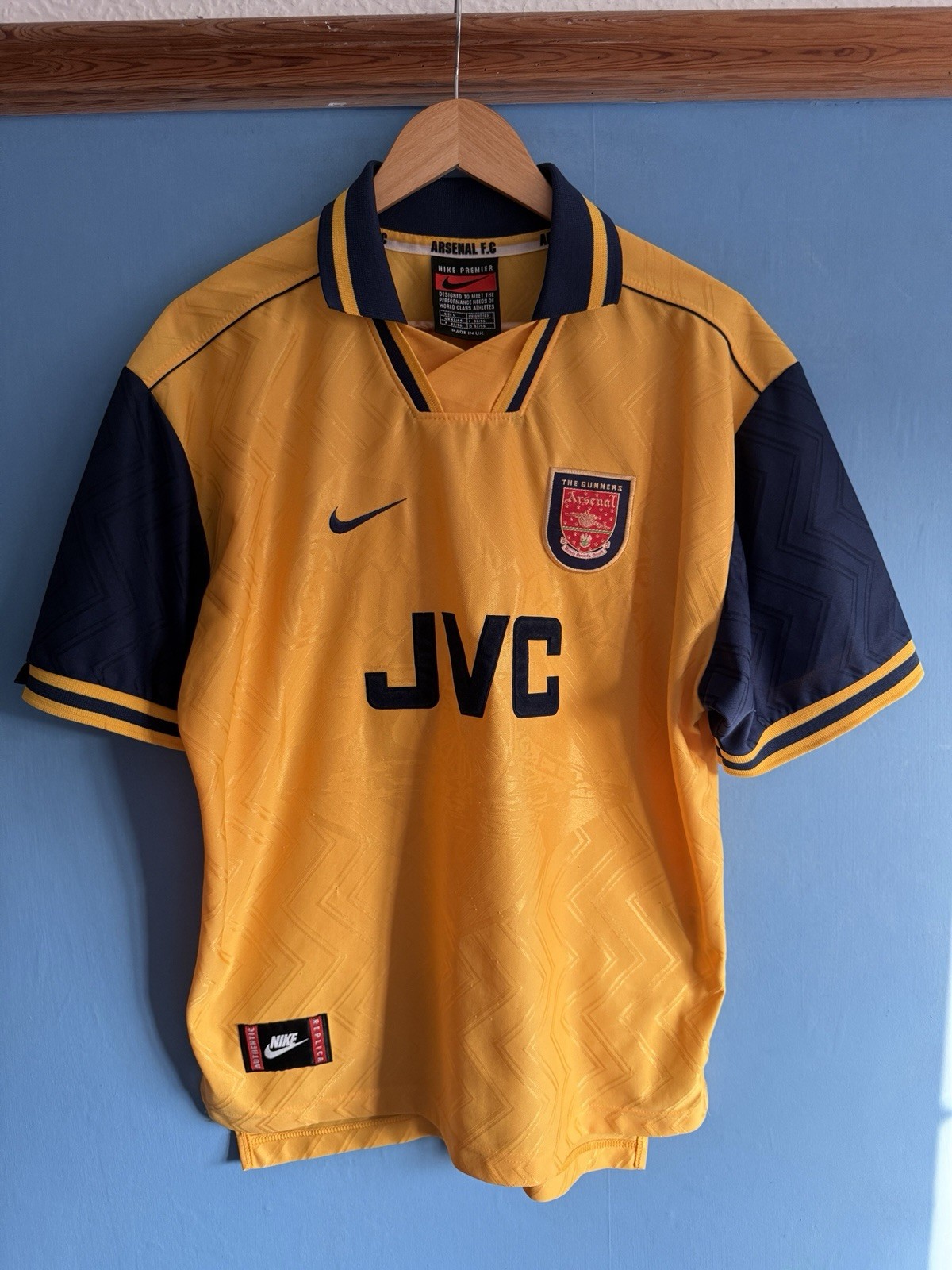 Original Arsenal Away Shirt 1996-97 Size Large for sale on Ebay