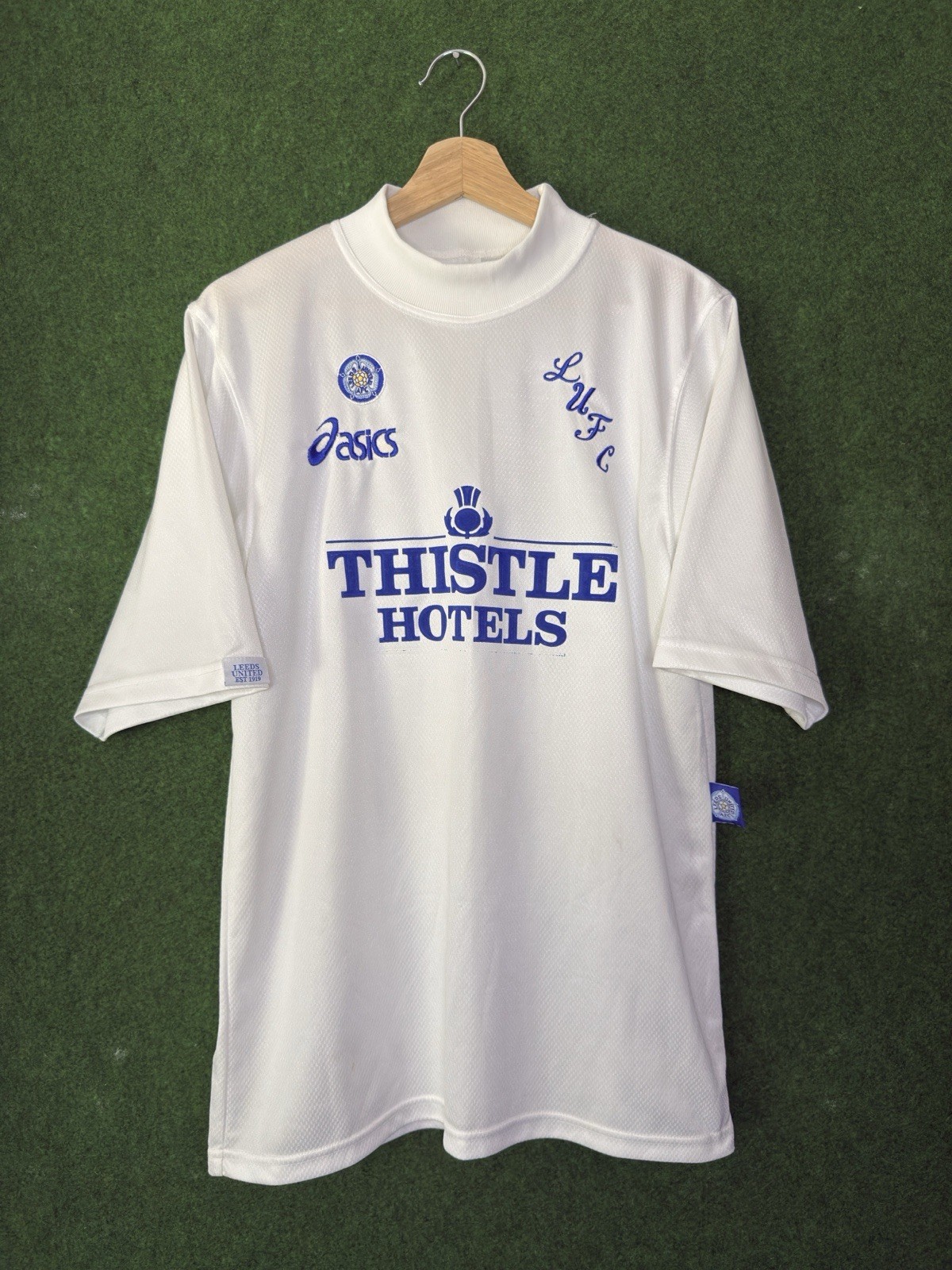 Original Leeds United 1995 Home Football Shirt ASICS MEDIUM for sale on Ebay