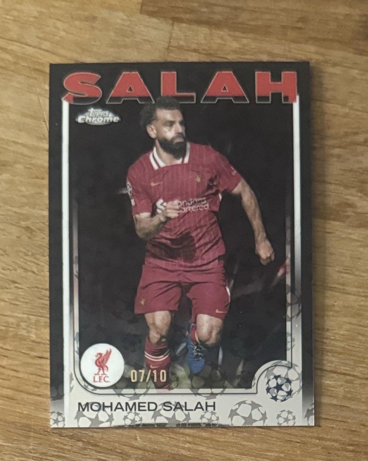24/25 Topps Chrome UCC Logofractor Mohamed Salah Liverpool /10 for sale on Ebay