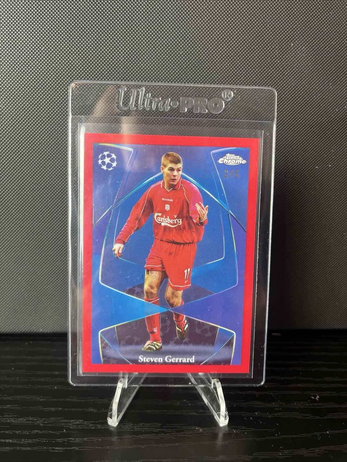 Topps Chrome UCL Logofractor Steven Gerrard /5 Liverpool (NO RESERVE)  for sale on Ebay
