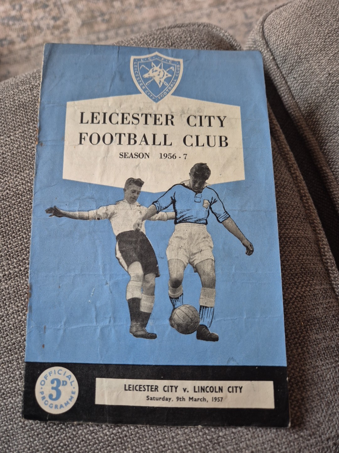 1957 Leicester City v Lincoln City for sale on Ebay