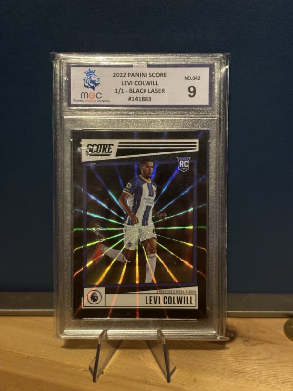 Levi Colwill Brighton & Hove Albion  black laser 1/1 Panini score 2022/2023 for sale on Ebay