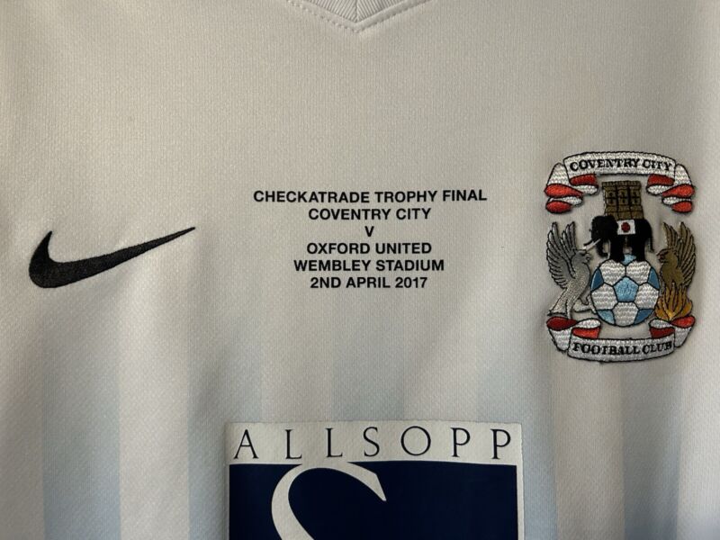 2017 Coventry City Football Shirt Rare Wembley Checkatrade Trophy Final Edition  for sale on Ebay