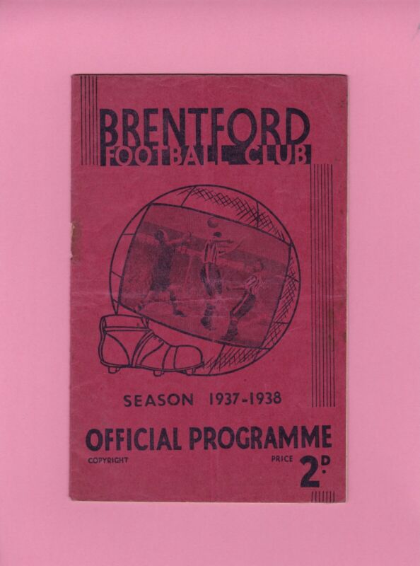 1937/38 Brentford v Arsenal  -  Football League Division 1 for sale on Ebay