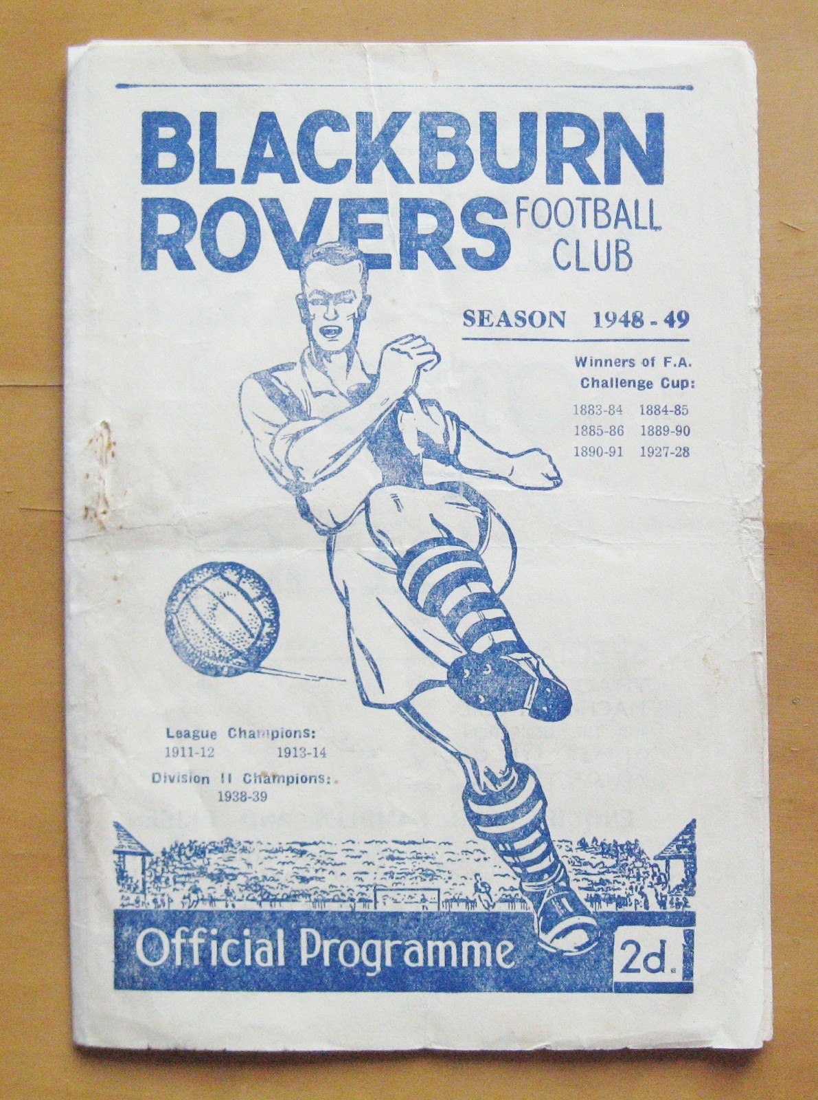 BLACKBURN ROVERS v FULHAM 1948/1949 *Fair/Good Condition Football Programme* for sale on Ebay