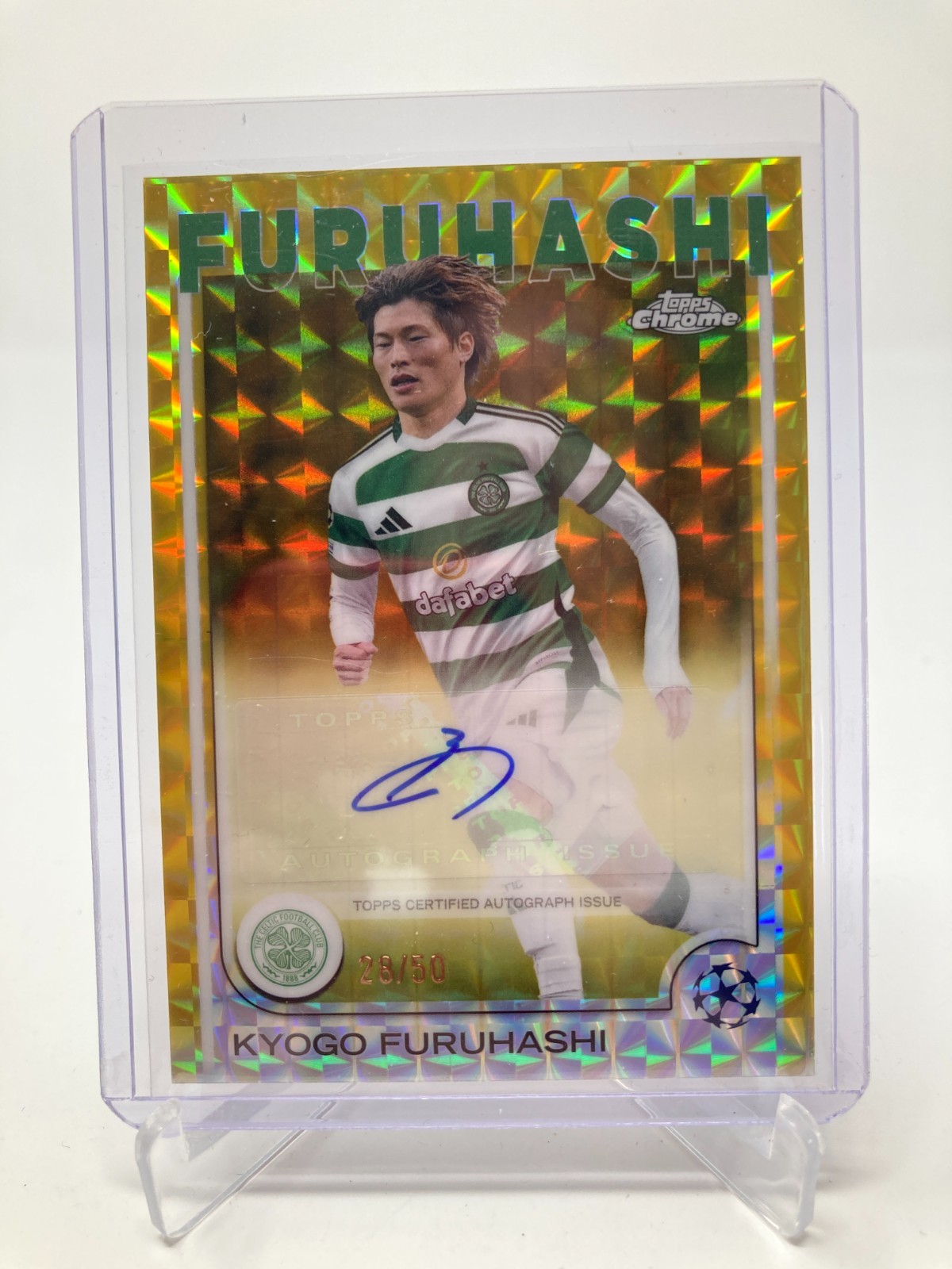 TOPPS CHROME  24/25 KYOGO FURUHASHI CELTIC AUTO 28/50. for sale on Ebay