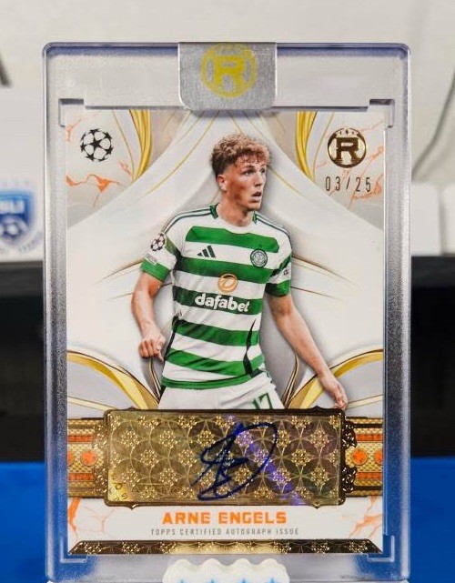 2025 Topps Reverence UCC Arne Engels Orange /25 Auto Celtic FC  for sale on Ebay