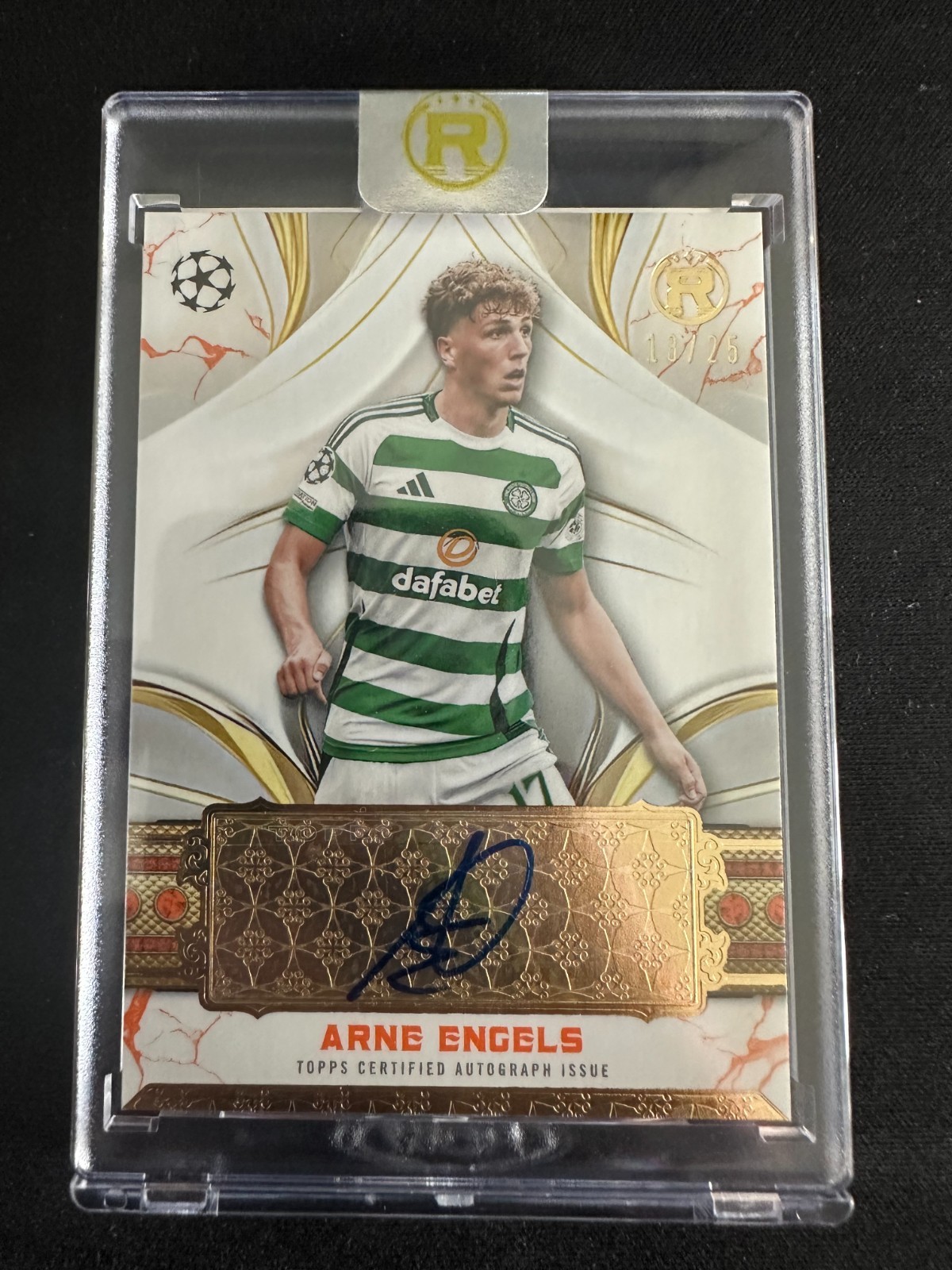 2024-25 TOPPS REVERENCE ARNE ENGELS SOCCER CELTIC FC UEFA CL AUTO 15/25 for sale on Ebay
