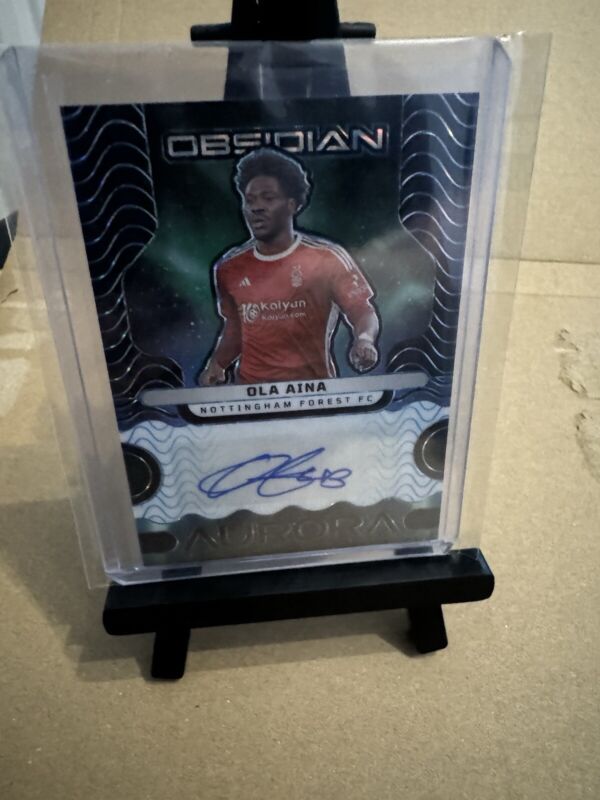 Obsidian Aurora 1 Of 1 Ola Aina Autograph Nottingham Forest  for sale on Ebay