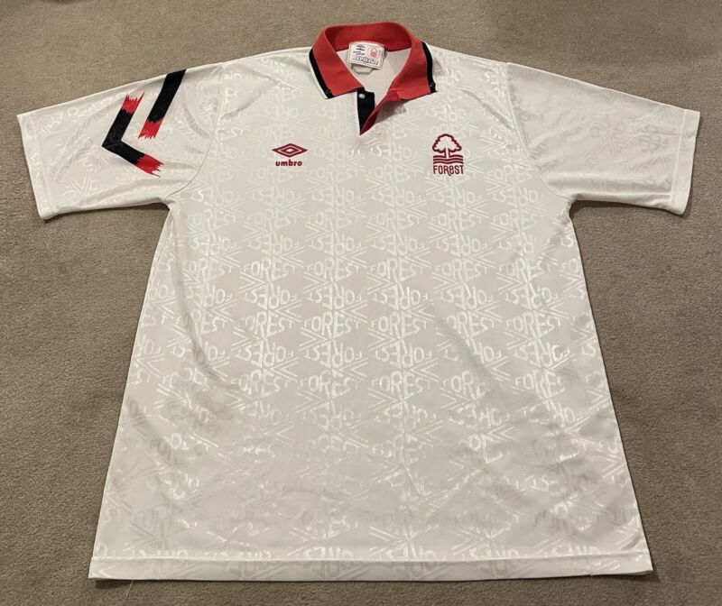 Nottingham Forest 1991/93 Original Away Shirt Umbro L for sale on Ebay