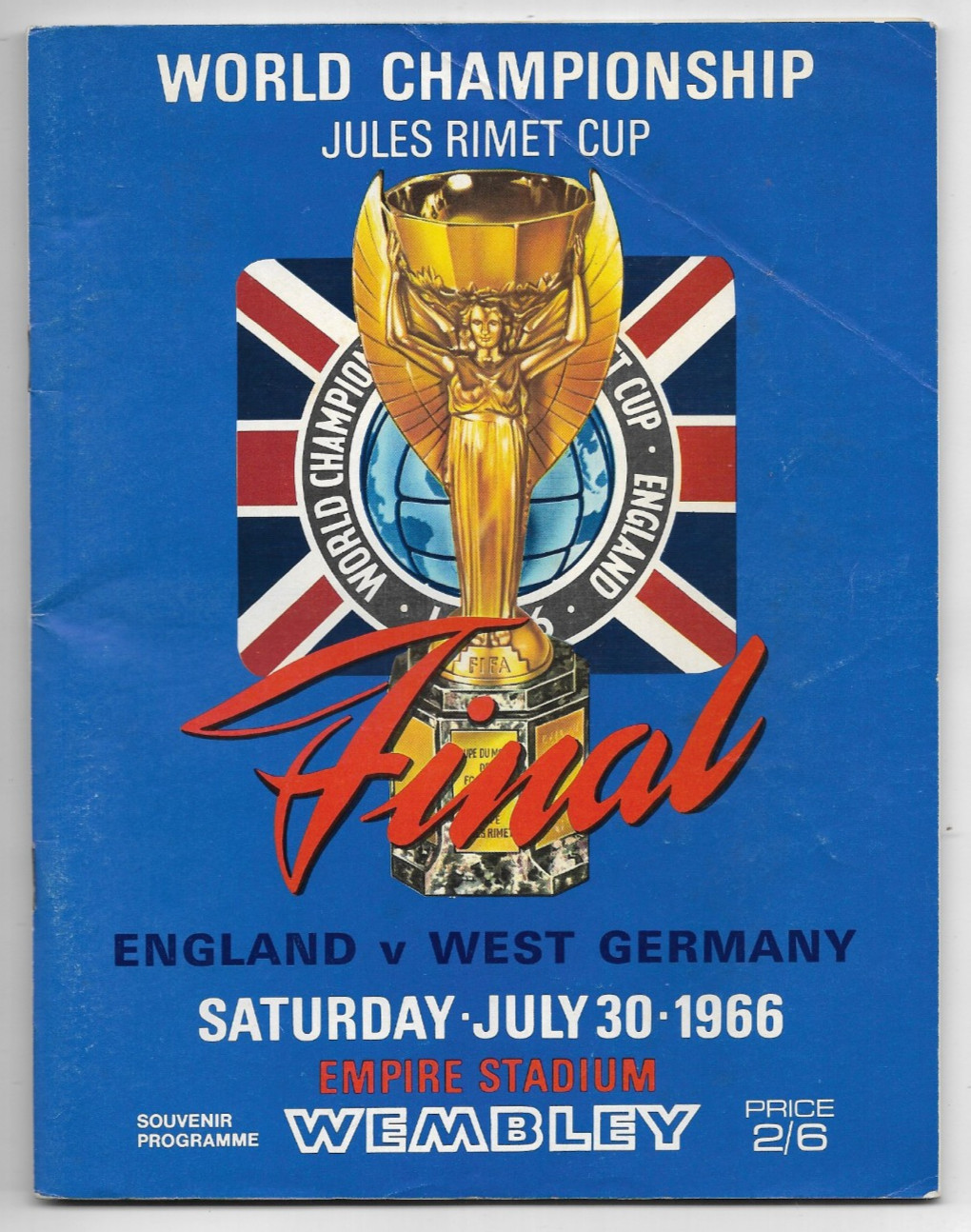 1966 FIFA World Cup Final - ENGLAND v. WEST GERMANY (unmarked and original) for sale on Ebay