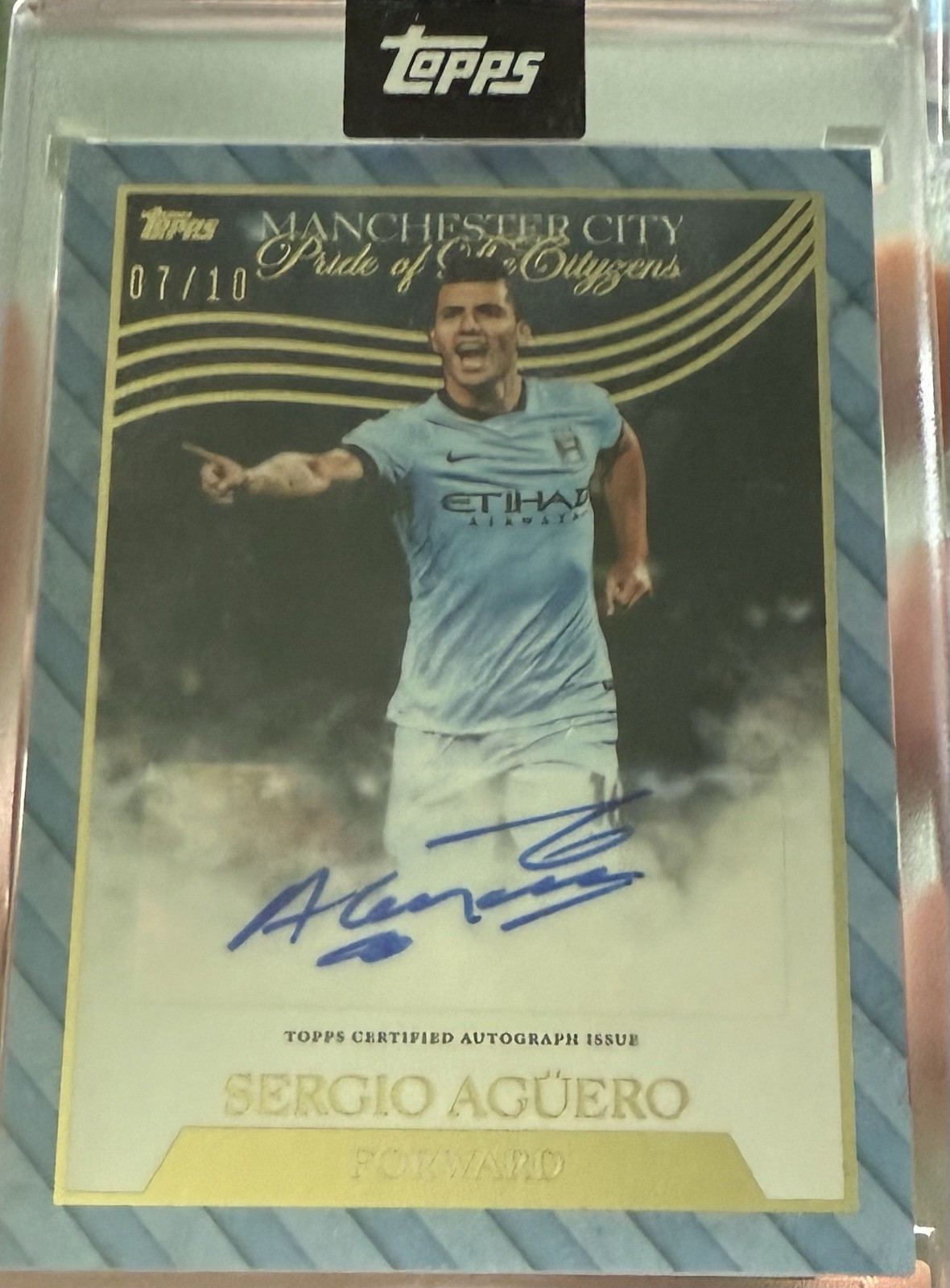 Topps Manchester City Forever 2023/2024 Sergio Agüero 7/10 Autograph for sale on Ebay
