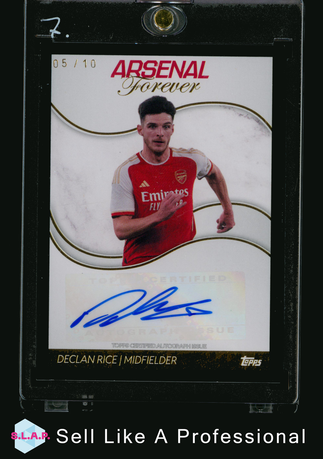 DECLAN RICE TOPPS FOOTBALL ARSENAL FOREVER ENGLISH 2023/2024 05/10 AUTOGRAPH for sale on Ebay