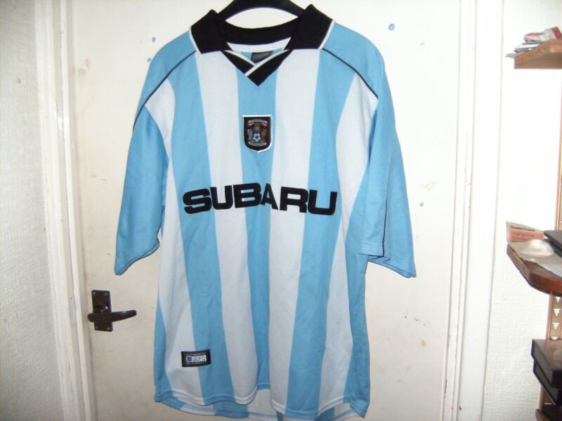 coventry city home 2000-2001 number 9 cedric roussel shirt 42/44 for sale on Ebay