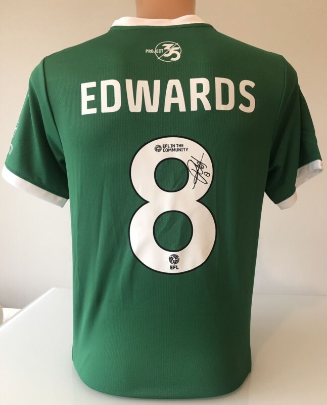 Signed Joe Edwards Plymouth Argyle 2024/25 Shirt PROOF COA for sale on Ebay