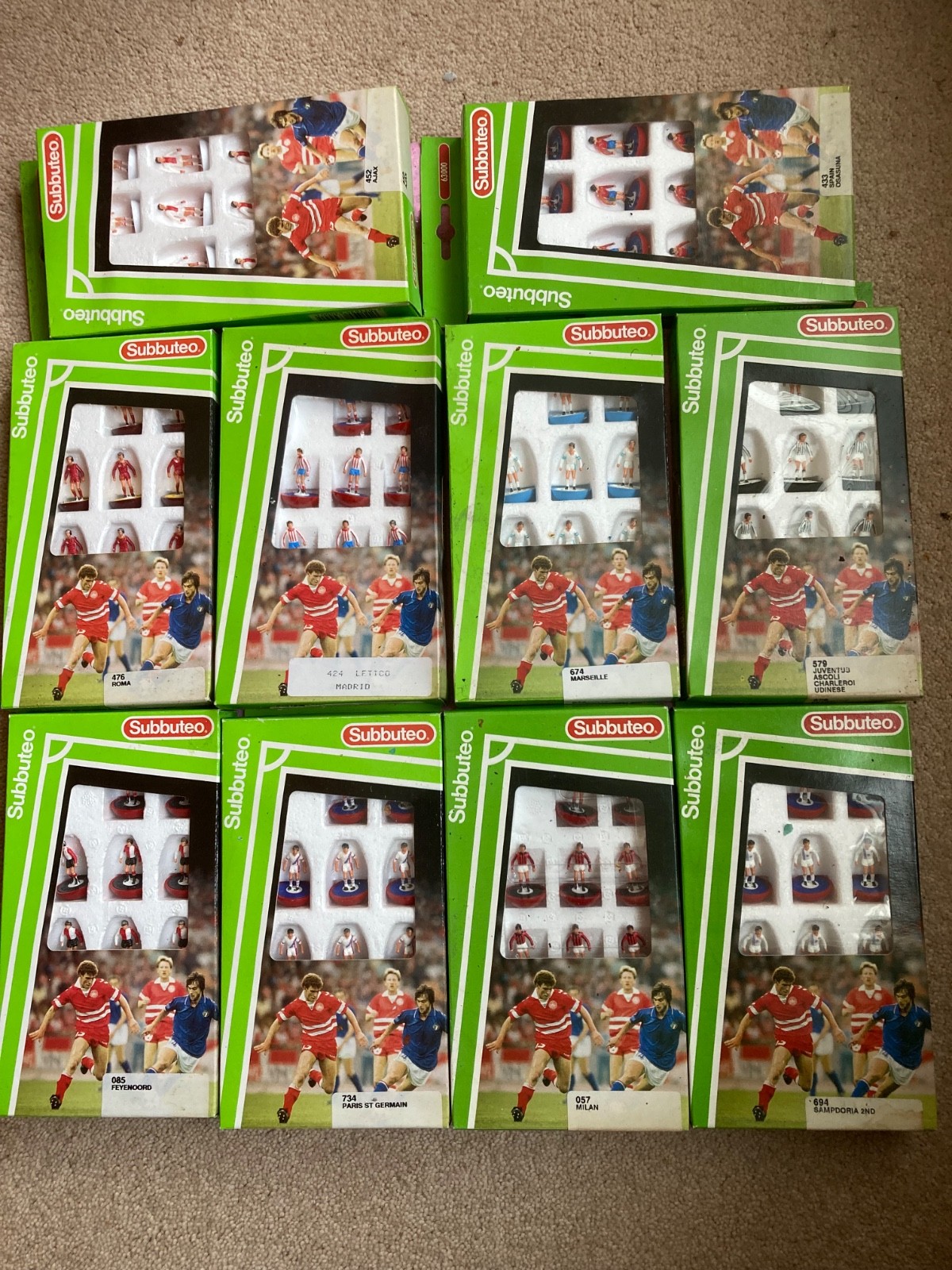subbuteo lightweight teams joblot for sale on Ebay