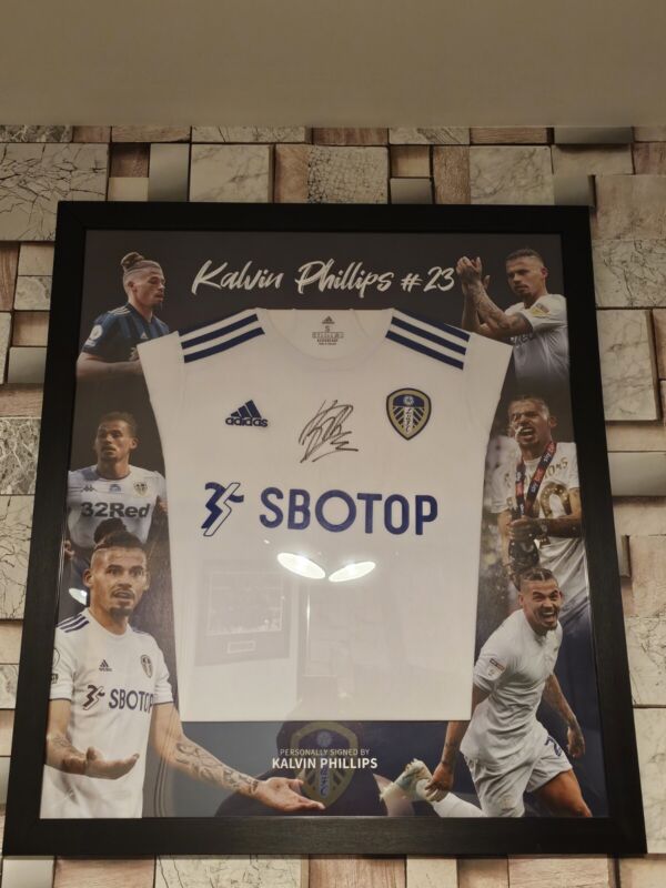 Kalvin Phillips Signed Leeds Shirt Framed for sale on Ebay