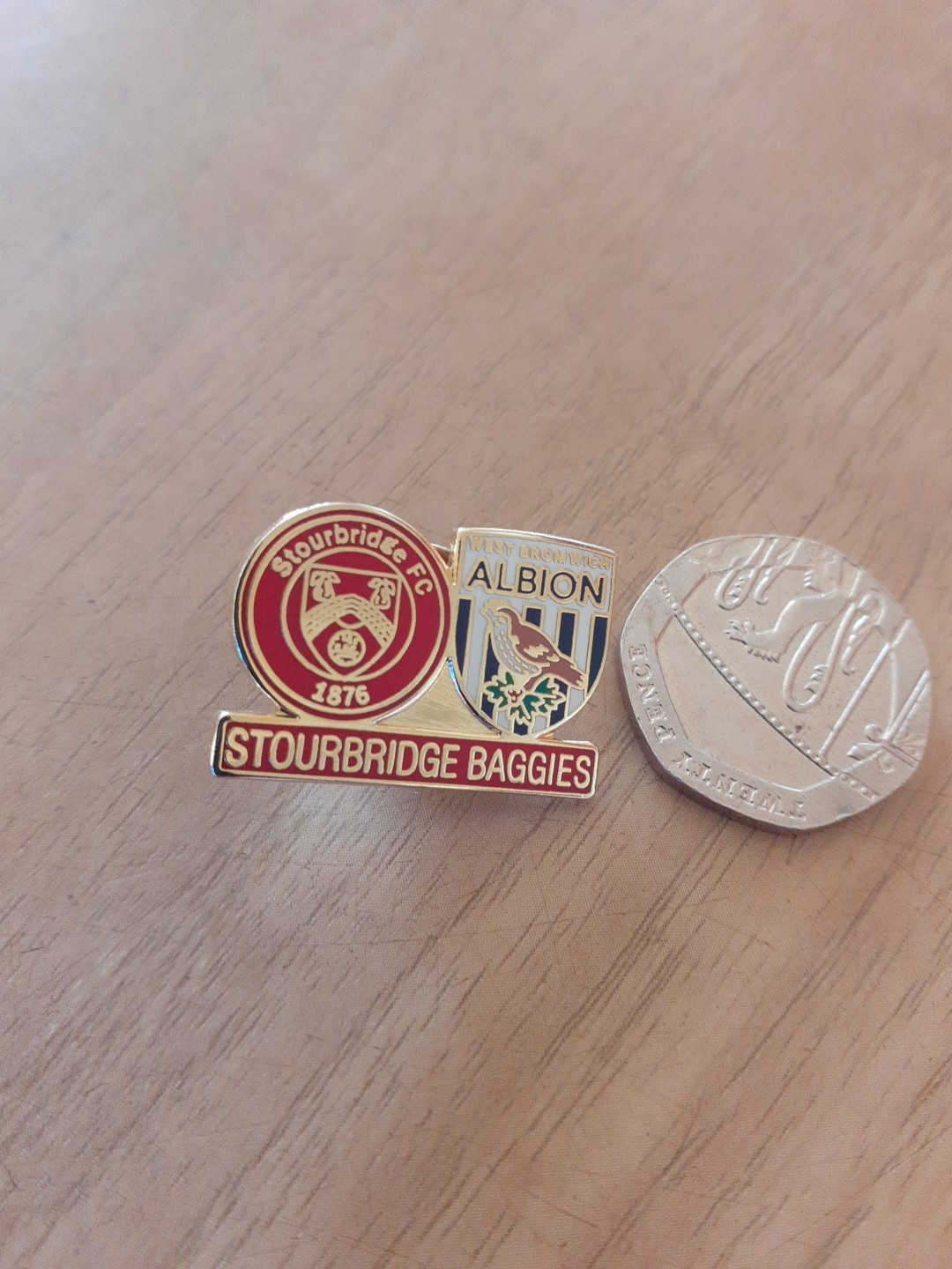 West BROMWICH ALBION Stourbridge Baggies Badge for sale on Ebay