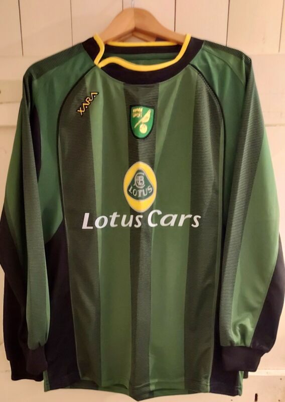 Norwich City away long sleeve football shirt medium, premier league 2004/05. for sale on Ebay