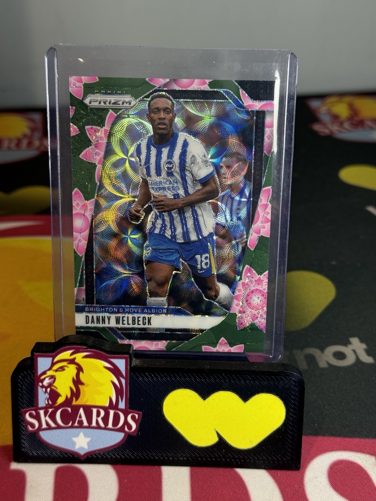 PANINI PRIZM PREMIER LEAGUE 2024/25 DANNY WELBECK LOTUS FLOWER #/18 BRIGHTON for sale on Ebay