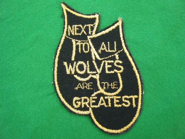WOLVERHAMPTON WANDERERS 70's SEW ON BADGE  - NEXT TO ALI WOLVES ARE THE GREATEST for sale on Ebay