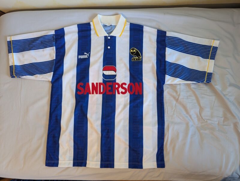 Excellent condition original Sheffield Wednesday home shirt 1993/95 size XL. for sale on Ebay