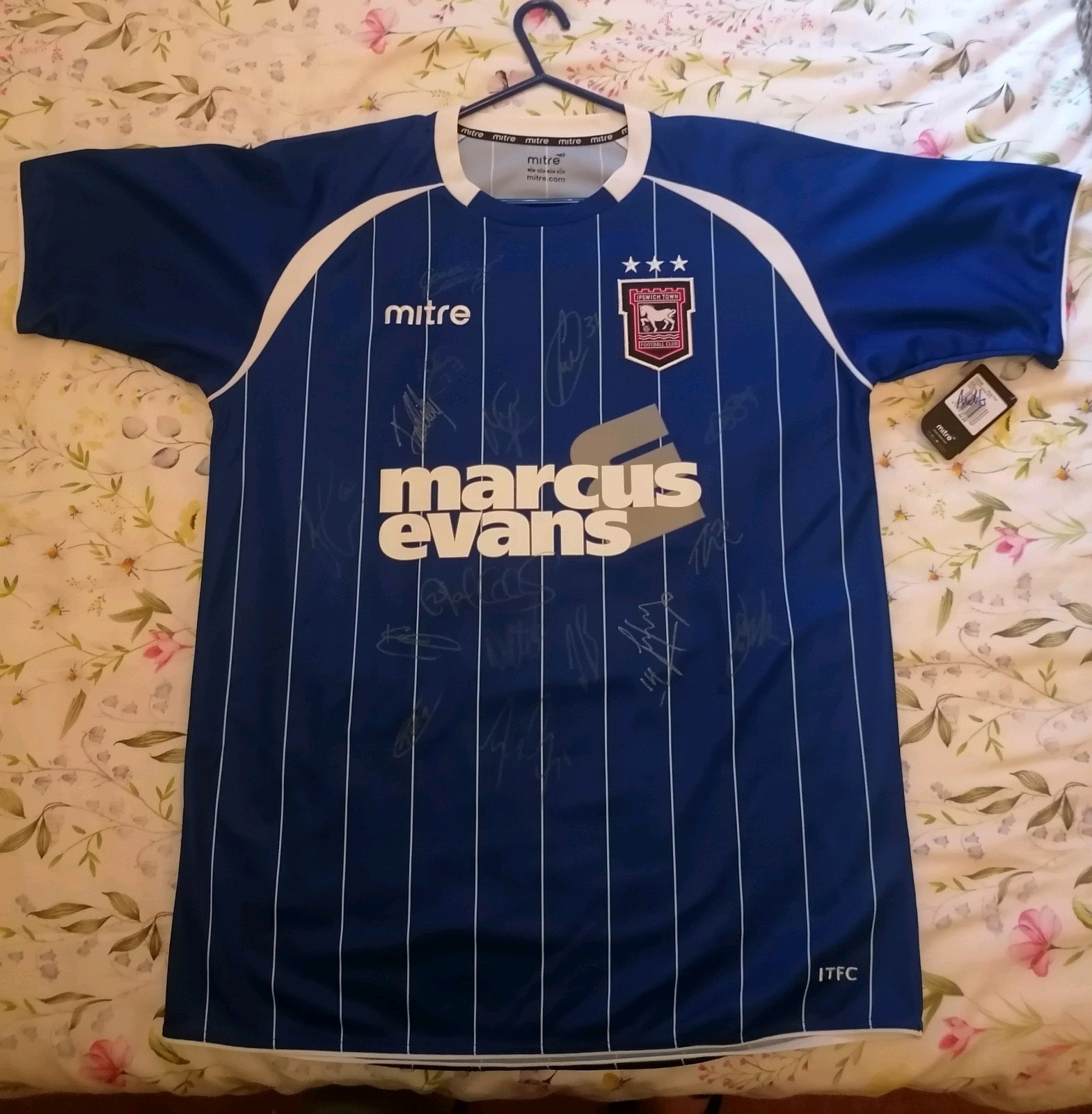 Signed Ipswich Town FC Men's 1st Team Shirt from the 2011/12 season. for sale on Ebay