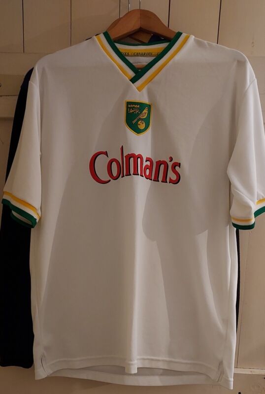 Norwich City original white away football shirt 2000/01, very good condition. for sale on Ebay