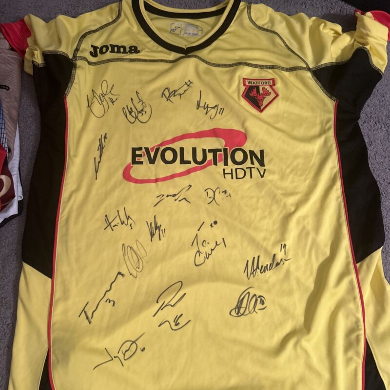 signed watford shirt 2009/10 from Squad for sale on Ebay