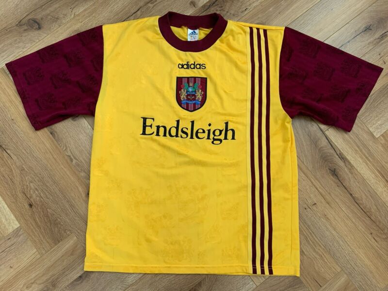 SIZE L BURNLEY 1996-1997 AWAY FOOTBALL SHIRT JERSEY ADIDAS for sale on Ebay