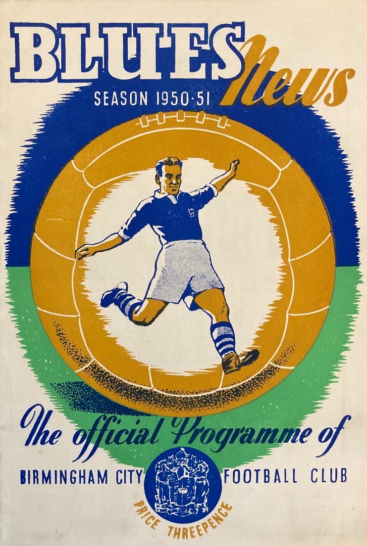 Birmingham City v Swansea Div 2 1950/51 for sale on Ebay
