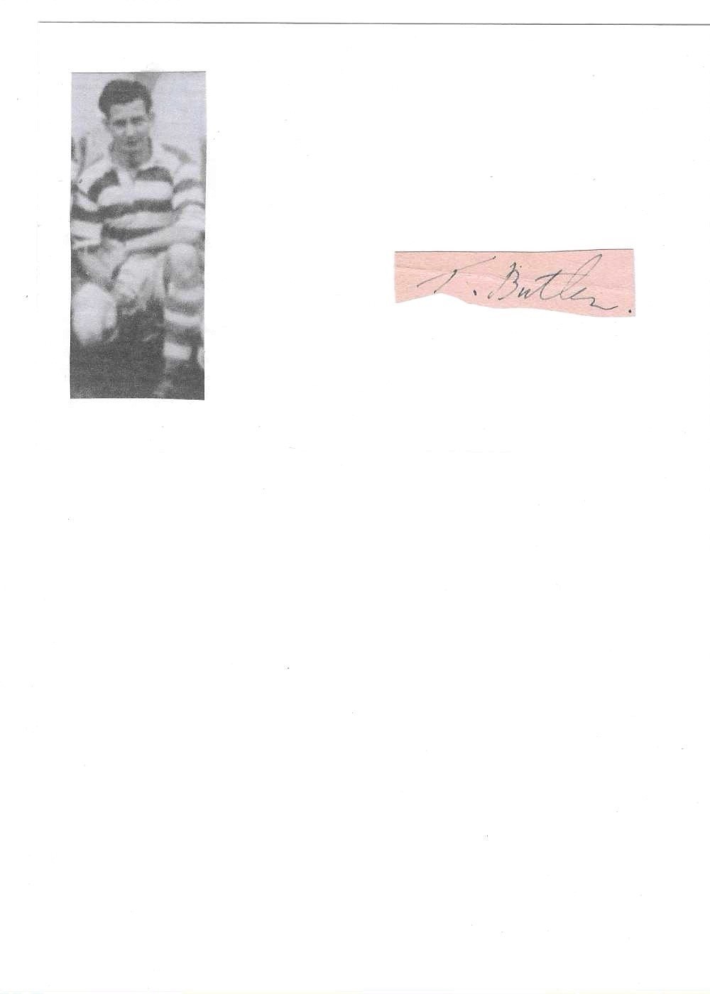TOM BUTLER    -  1930s/40s BOLTON, MIDDLESBROUGH, OLDHAM   -   HAND SIGNED for sale on Ebay